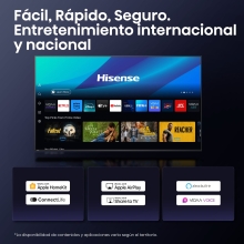 TV Hisense 43" 43A6Q UHD 4K Vidaa Smart TV Modo Juego Plus
