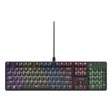 Teclado Trust Gaming GXT 871 Zora mecánico RGB negro