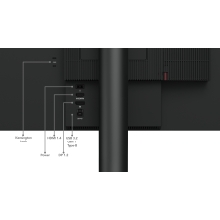 Lenovo ThinkCentre TIO24 Gen5 23.8" IPS multimedia pivotante DP HDMI negro