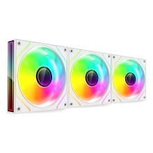 Kit 3×Ventilador interno ARGB Mars Gaming MF3DPROKIT blanco 120mm ARGB, ARGB hub, RF remote