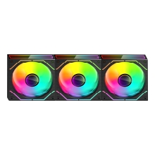 Kit 3×Ventilador interno ARGB Mars Gaming MF3DPROKIT negro 120mm ARGB, ARGB hub, RF remote