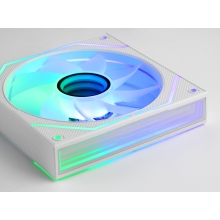 Kit 2×Ventilador interno ARGB Mars Gaming MF3DPROX2RW blanco 120mm ARGB 360º PWM aspas invertidas