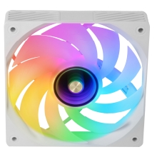 Kit 4×Ventilador interno ARGB Mars Gaming MF3DPROKIT blanco 120mm ARGB hub RF remote