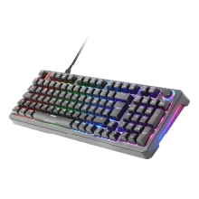 Teclado Mars Gaming MKPROBES mecánico RGB SNK azul, rueda de control, negro