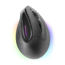 Ratón inalámbrico Mars Gaming MMSK PAW3104PRO 8400 DPI ergonómico vertical 9 bot. mecánicos Huano negro