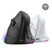 Ratón inalámbrico Mars Gaming MMSK PAW3104PRO 8400 DPI ergonómico vertical 9 bot. mecánicos Huano negro