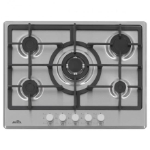Encimera Ártica AXG7050 5F inox 70cm forja Wok