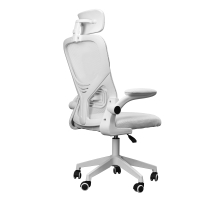 Silla ergonómica Mars Gaming MGCERGOPLUSW blanco malla transpirable reposacabezas
