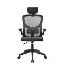 Silla ergonómica Mars Gaming MGCERGOPLUSBK negro malla transpirable reposacabezas y reposabrazos