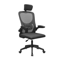 Silla ergonómica Mars Gaming MGCERGOPLUSBK negro malla transpirable reposacabezas y reposabrazos