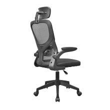 Silla ergonómica Mars Gaming MGCERGOPLUSBK negro malla transpirable reposacabezas y reposabrazos