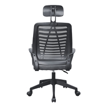 Silla ergonómica Mars Gaming MGCERGOBBK negro respaldo en malla transpirable reposacabezas ajustable