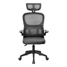 Silla ergonómica Mars Gaming MGCERGOPROBK malla transpirable soporte lumbar gris