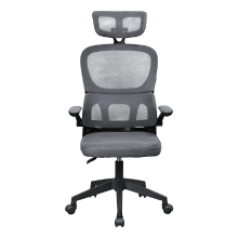 Silla ergonómica Mars Gaming MGCERGOPROBGR malla transpirable soporte lumbar gris