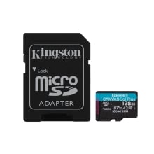 Memoria microSD Kingston 128GB Canvas Go Plus Gen4 200 MB/s, A2 U3 V30 con adaptador