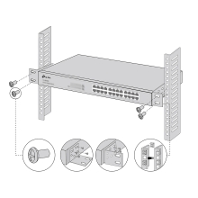 Kit de montaje en rack TP-Link Rackmount Kit-13 para switches de 13"