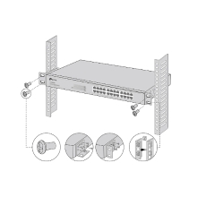 Kit de montaje en rack TP-Link Rackmount Kit-19 para switches de 19"