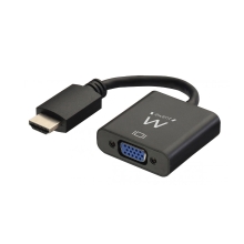 Adaptador Ewent HDMI macho a VGA hembra con audio