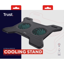 Base refrigeradora de portatil Trust XSTREAM BREEZE HASTA 16" 2 Ventiladores negro