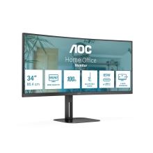 Monitor AOC 34" CU34V5C/BK 34" VA WQHD 1500R 100Hz 4MS curvo DP HDMI negro