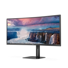 Monitor AOC 34" CU34V5C/BK 34" VA WQHD 1500R 100Hz 4MS curvo DP HDMI negro