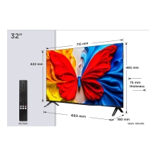 TV TCL 32" 32S5K FHD QLED Android TV Dolby Audio