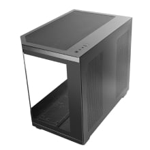 Caja mATX gaming Mars Gaming MC3TCOREM triple cristal negro