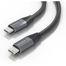Cable USB 3.2 Tipo C Aisens macho/macho 100W 20Gbps 3m Gris