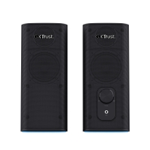 Altavoces 2.0 Bluetooth Trust Cetic 24970 18w Color Negro Bt Y Jack 3.5mm Control De Volumen Alimentado por USB