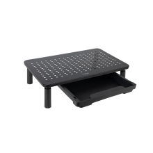 Soporte elevador regulable para monitor TooQ TQMR081 con cajón negro