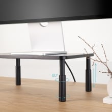 Soporte elevador regulable para monitor TooQ TQMR086 negro