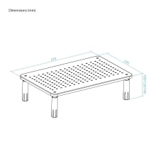 Soporte elevador regulable para monitor TooQ TQMR086 negro