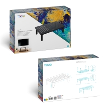 Soporte elevador regulable para monitor TooQ TQMR081 negro