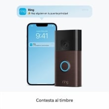 Videoportero Exterior Ring Doorbell Battery 1440p Wifi Compatible Ios, Android