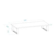 Soporte elevador para monitor TooQ TQMR111 negro
