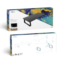 Soporte elevador para monitor TooQ TQMR111 negro