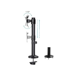 Soporte de mesa TooQ DB1131TN-B 17" a 32" negro