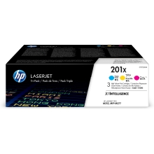 Pack 3 tóner originales HP 201X colores
