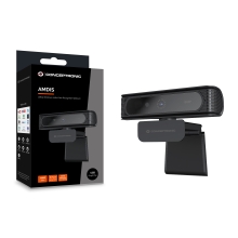 Webcam FHD Conceptronic AMDIS09B USB Reconocimiento facial windows hello 30fps angulo vision 80º