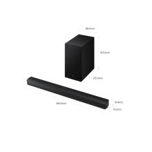 Barra de sonido Samsung HWB650F 3.1 370?W Dolby BT