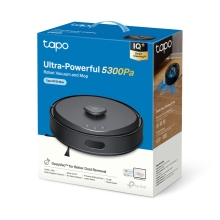 Robot aspirador y friegasuelos TP-Link Tapo RV30 Max potencia 5300?Pa base de carga