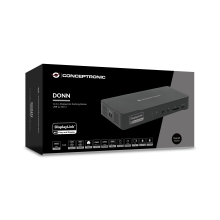 Adaptador USB tipo C Conceptronic 2xHDM 2xDP 2xUSB-A 3.2 3xUSB-C Audio IN/OUT PD 96W 1xRJ45 2.5GBE
