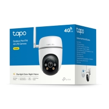 Cámara IP exterior TP-Link Tapo TC40GW FHD IP66 4G LTE alarma luz y sonido, alimentación CC y PoE
