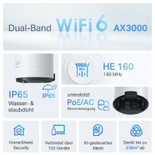 Punto de acceso Tp-Link WiFi 6 Mesh AX3000 DECO X50 OUTDOOR