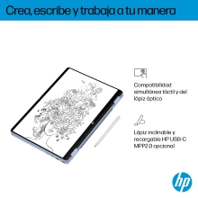 HP Omnibook 5 Flip X360 14-fp0023ns Core 7-150u 14" táctil 16GB 1TB W11 celeste