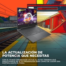 HP Victus Gaming 15-fa2709ns i5-13420h 15.6" 16GB 512GB RTX 4050 6GB FreeDos mica plata