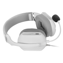 Auriculares Mars Gaming Mhpro Argb Jack 3.5mm Alimentacion Usb Control Volumen Blanco