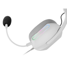 Auriculares Mars Gaming Mhpro Argb Jack 3.5mm Alimentacion Usb Control Volumen Blanco