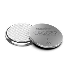 Pilas CR2032 Platinet botón litio 3V pack 5 unidades