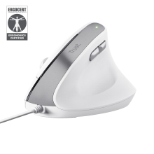 Ratón Trust Ergo Bayo II 25144 DPI ajustable 800-2400 ppp 6 botones cable 150cm blanco